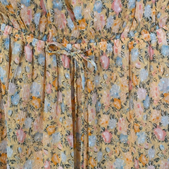 NWT All in Favor All in Yellow Floral Mini Dress - Picture 6 of 11